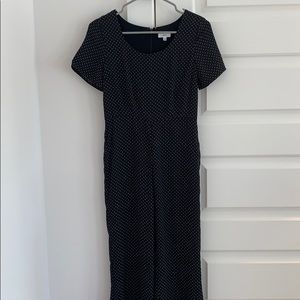 Black/white polka dot jumpsuit - never worn